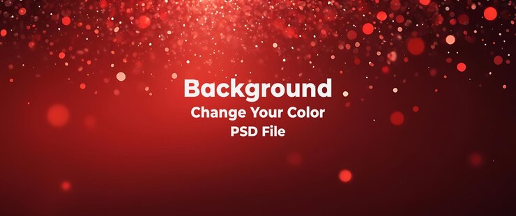 PSD psd rojo abstracto brillantes luces bokeh textura de fondo concepto de vacaciones