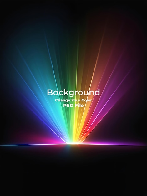 PSD psd-rotes spektrum mit schwarzem partyclub-neonlicht, abstrakter wellenmesh-hintergrund