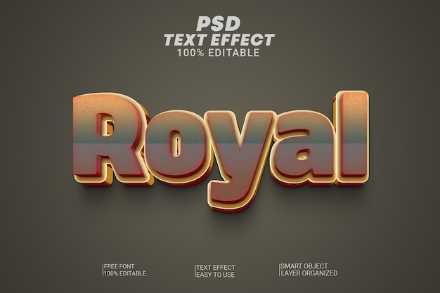 PSD Royal 3D-Textstileffekt