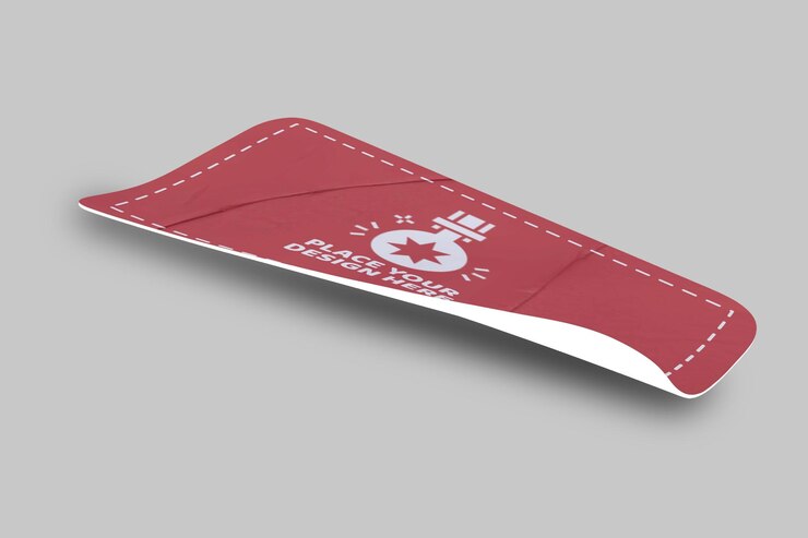 PSD psd šablona návrhu mockupu nálepky