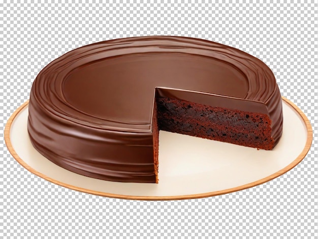 PSD psd sacher torte png en un fondo transparente