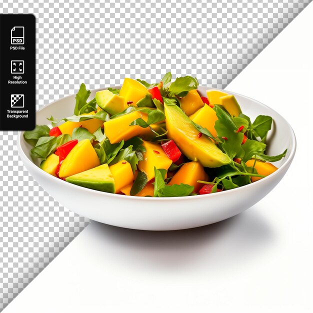 PSD psd salada de frutas isolada sobre um fundo transparente