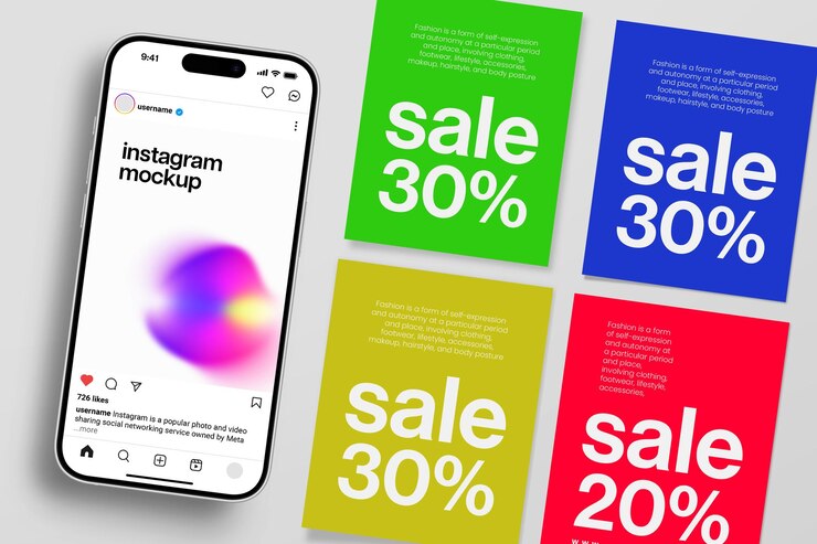 Psd Sale Promotion on Instagram and Promotional Posters