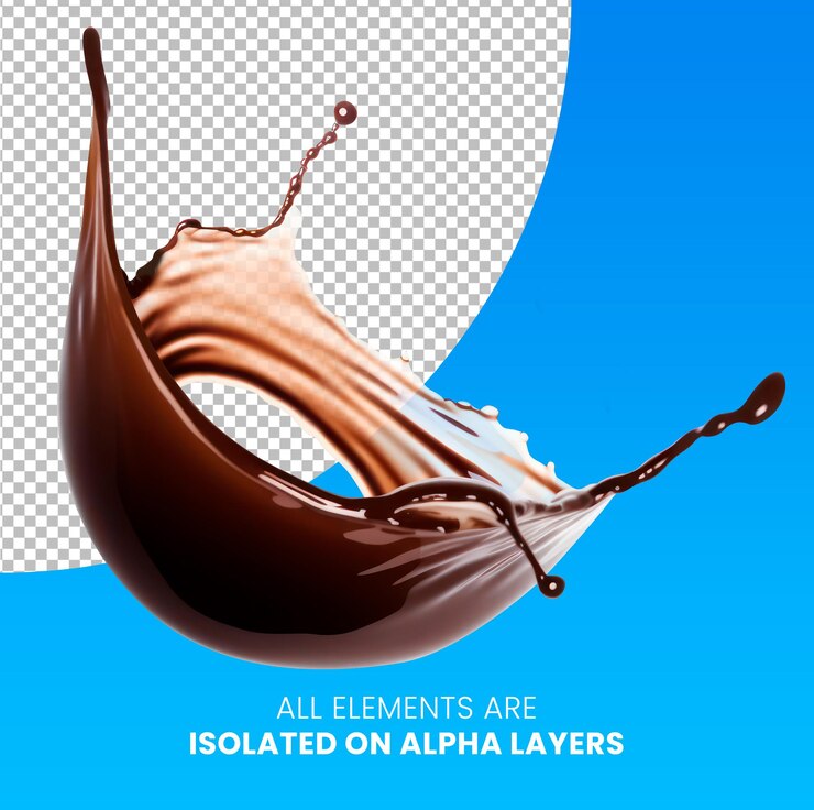 PSD psd salpicaduras de café negro separadas del fondo png