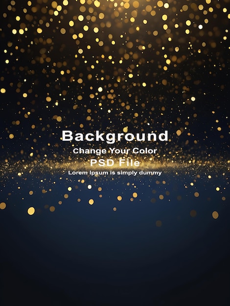 Psd schwarzer Hintergrund abstrakt Glitzerlichter gold und schwarzer Bokeh Hintergrund schwarzer Textur dunkel