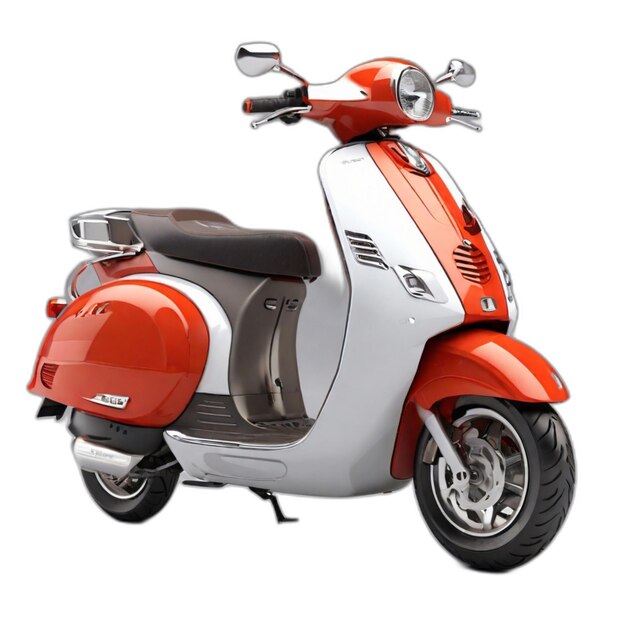 PSD psd de scooter sur un fond blanc