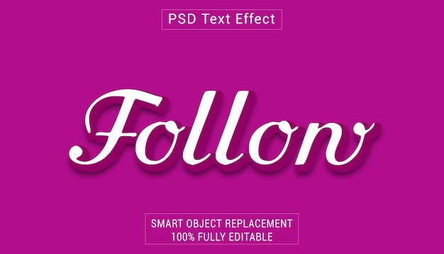 PSD Seguir efecto de estilo de texto del logotipo
