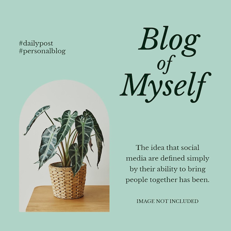 PSD psd self blogger concept de diseño de noticias para redes sociales y plantilla de publicaciones de instagram