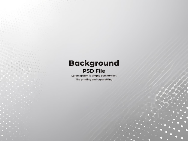PSD Semitono branco fundo cinzento Pontos tecnologia de textura de fundo branco abstrato