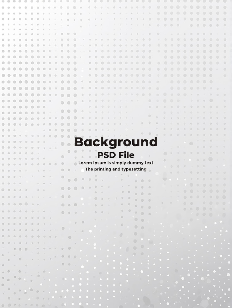 PSD psd semitono branco fundo cinzento pontos tecnologia de textura de fundo branco abstrato