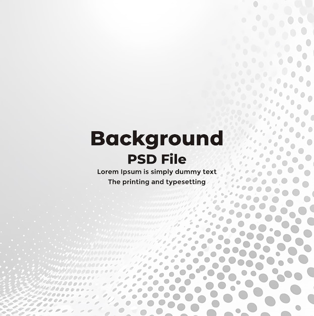 PSD Semitono branco fundo cinzento Pontos tecnologia de textura de fundo branco abstrato