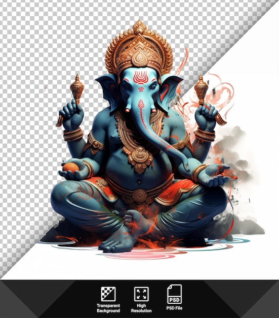 PSD psd senhor ganesha em fundo transparente