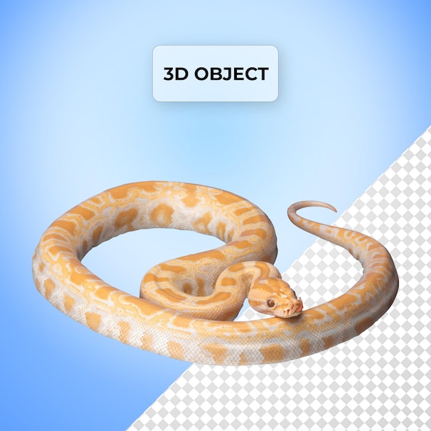 PSD Serpent vipère orange PNG Arrière-plan transparent
