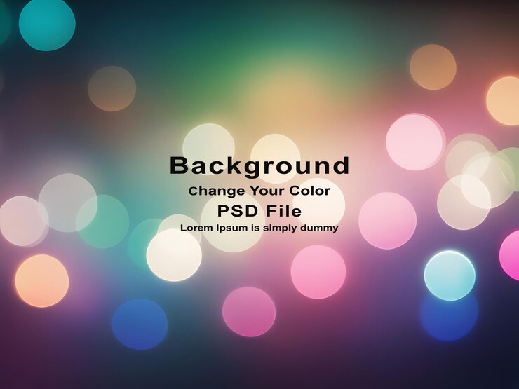 PSD psd sfondo sfocato blu e rosa con luci sfocate bokeh astratto colorato
