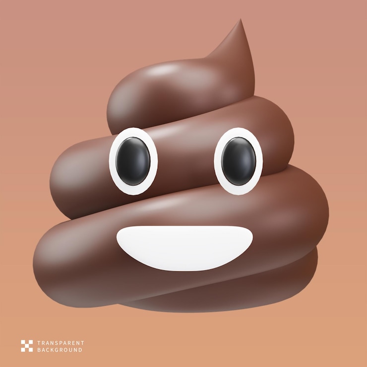 PSD psd shit poo 3d illustration
