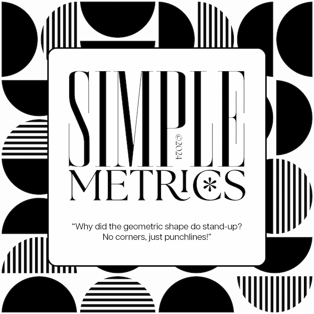 Psd simple metrics design de tipografia para mídias sociais e modelo de postagem do instagram