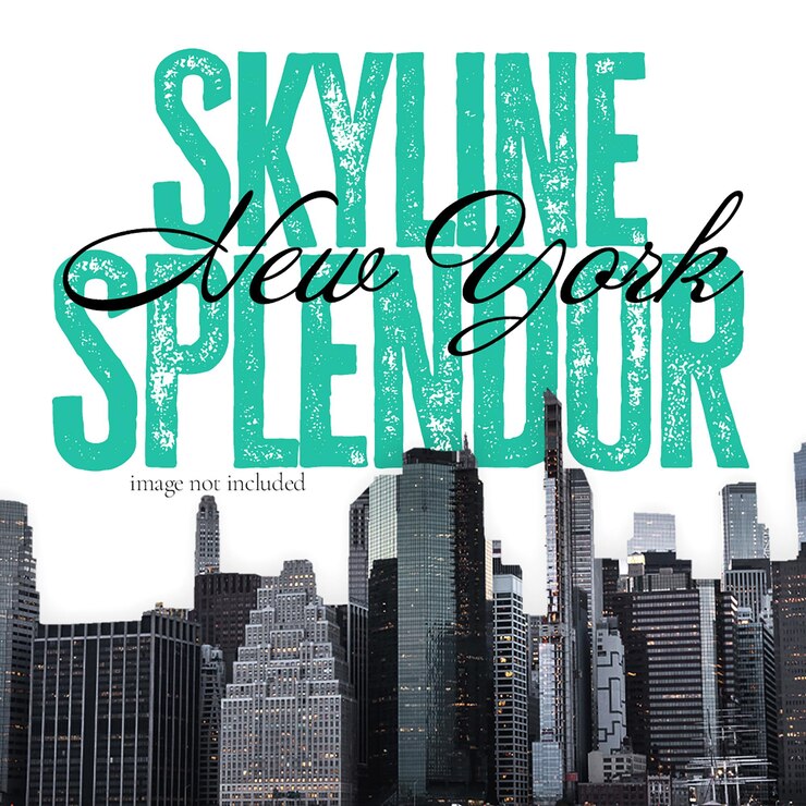PSD Skyline splendeur new york modèle de poste Instagram