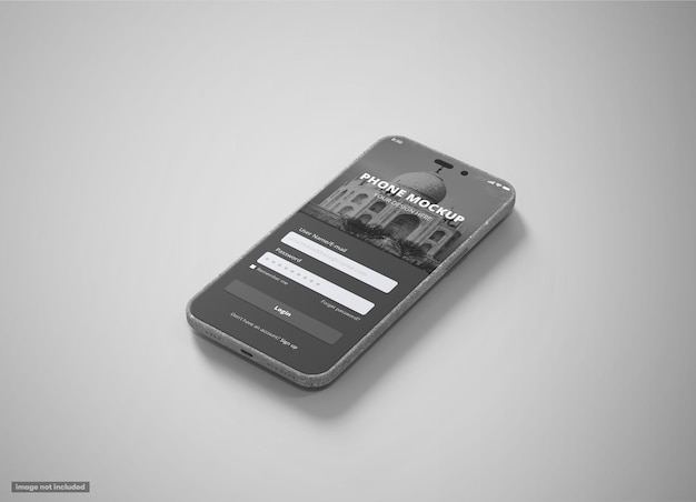 PSD Smartphone-Bildschirm Mockup