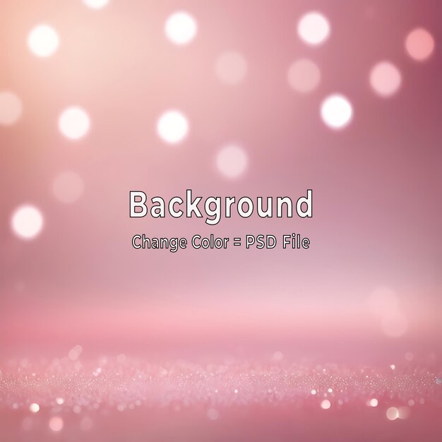 PSD Soft Pink Abstract Background com Textura de Bokeh Leve e Design de Padrão de Arte Moderna