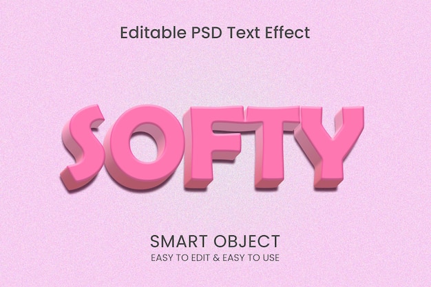 PSD Softy 3D-Textstileffekt