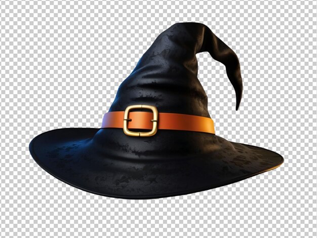 PSD psd de un sombrero de bruja en un fondo transparente