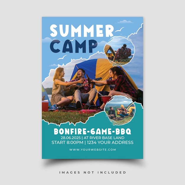 PSD psd-sommercamp-flyer-vorlage