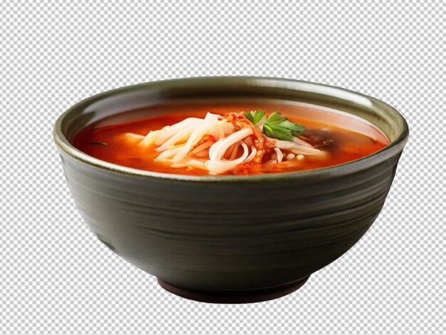 PSD psd de una sopa de kimchi fresco