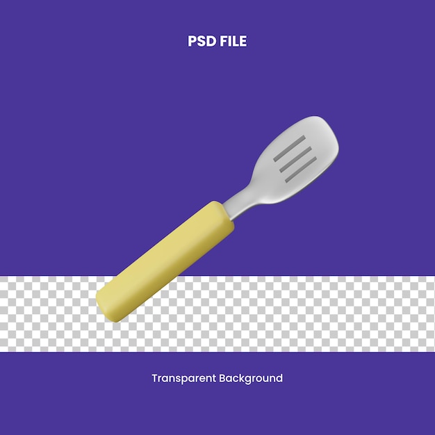 PSD-Spatel 3D-Symbolillustration