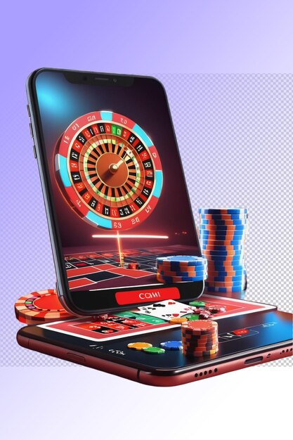 PSD psd-spielautomat casino roulette fällt pokerkarten und spielkarten