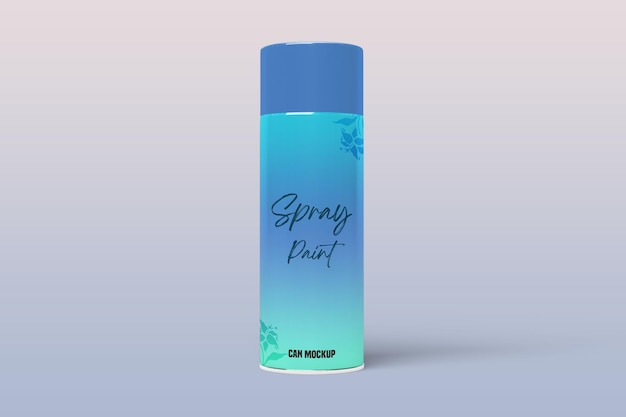 Psd-sprühfarben-mockup