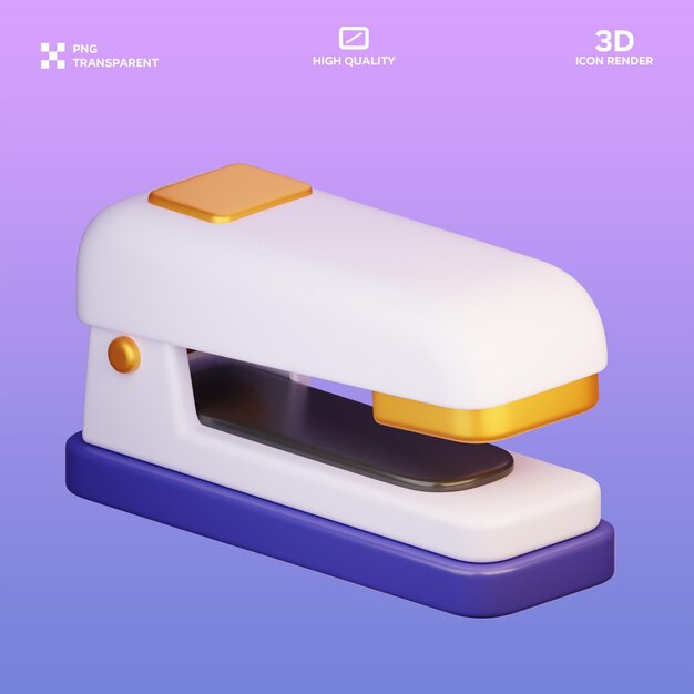 PSD-Stapler 3D-Illustration