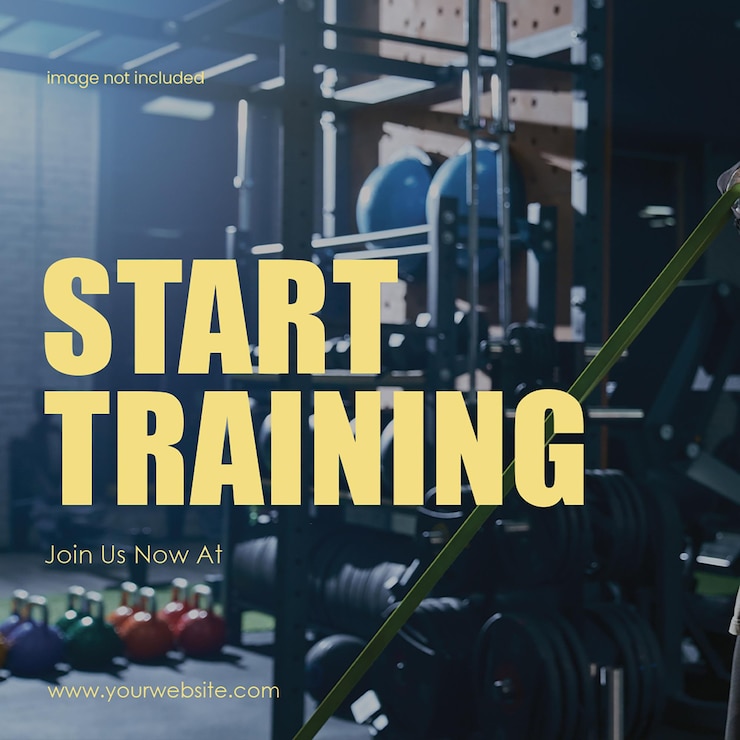 PSD psd start-training instagram-post-vorlage