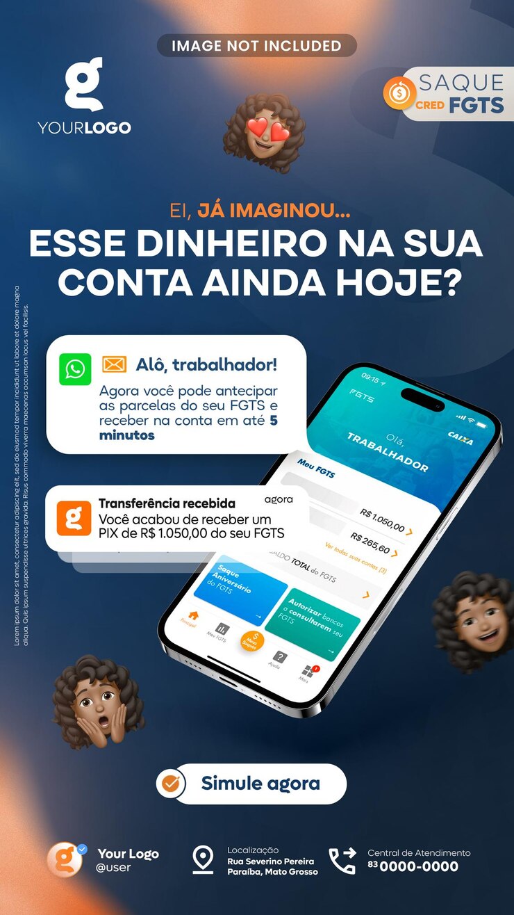 PSD psd story antecipe seu fgts agora (en anglais)