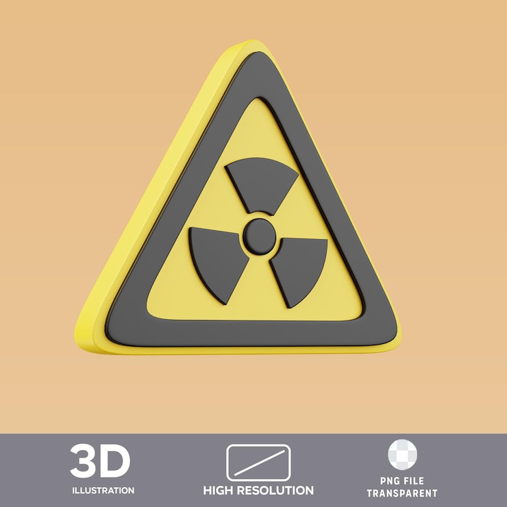 PSD psd-strahlung in 3d-illustration