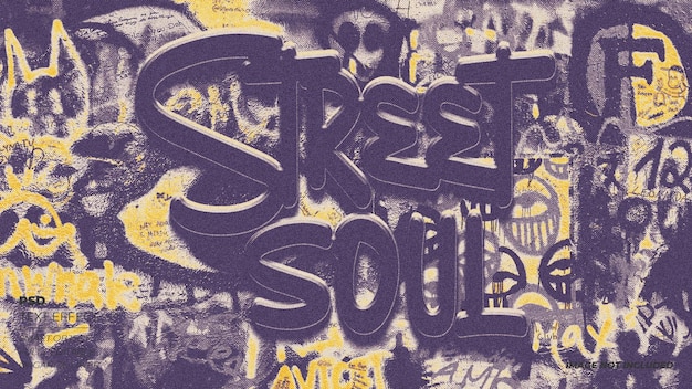 PSD Street Soul Graffiti-Texteffekt