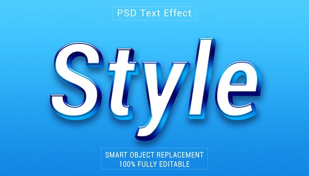 psd style logo text style effect