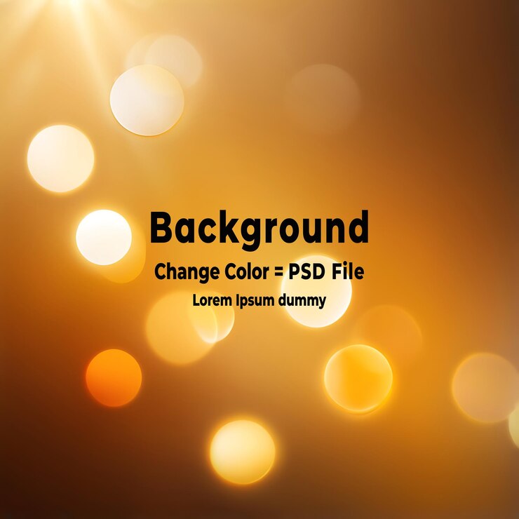 PSD psd sunrise bokeh sfondo abstract di colore arancione