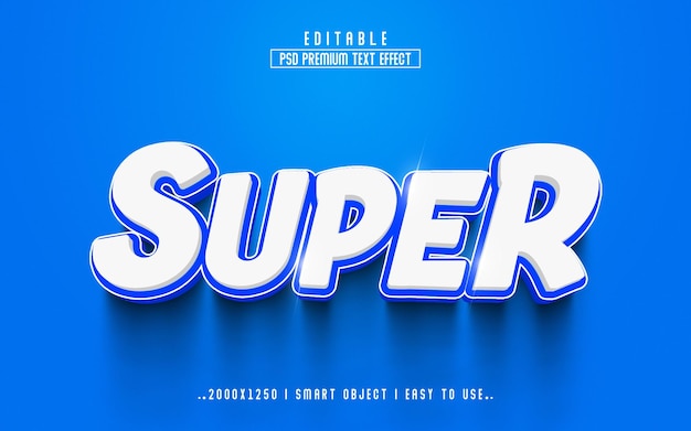 PSD Super 3D-bearbeitbare Texteffekte mit Premium-Hintergrund