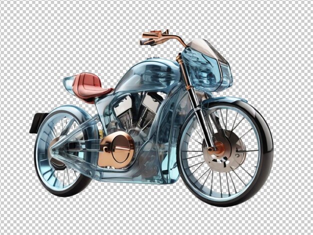 PSD psd de una super bicicleta 3d en un fondo transparente