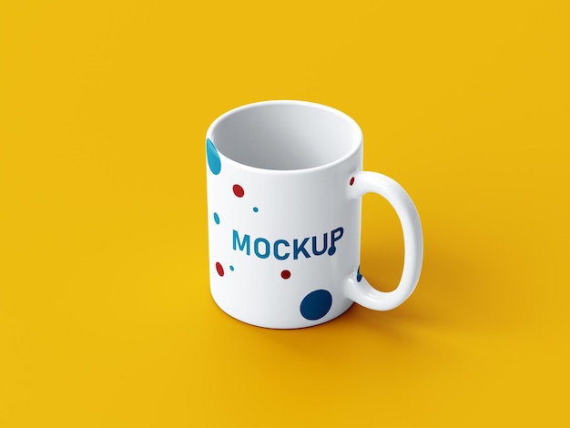 PSD-Tassen auf dem Hintergrund-Mockup