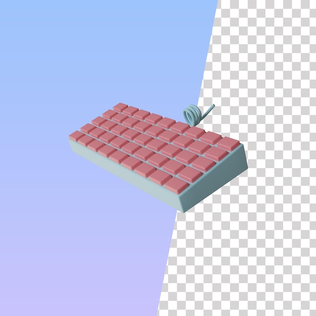 Psd-tastatur 3d-symbol