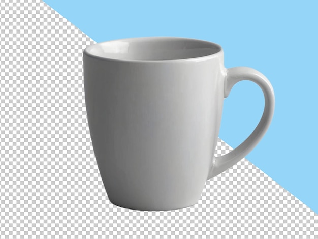 Psd de una taza sobre un fondo transparente