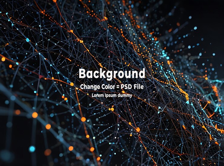 PSD psd: tecnología abstracta de partículas de fondo de malla