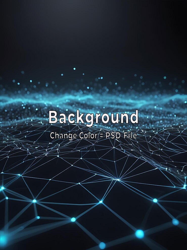 PSD psd: tecnología abstracta de partículas de fondo de malla