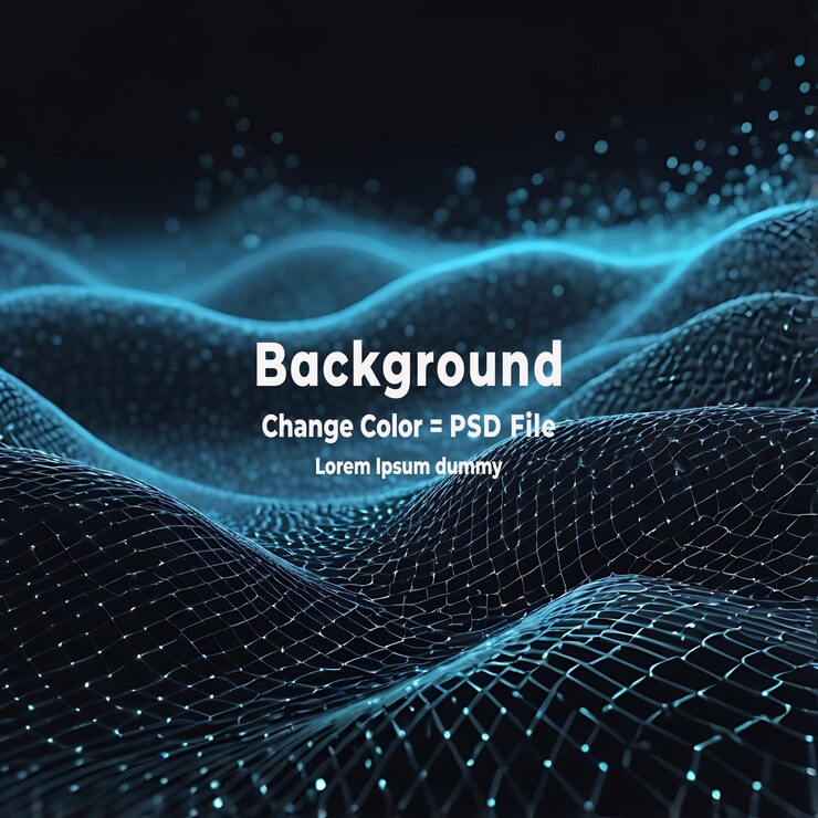 PSD psd: tecnología abstracta de partículas de fondo de malla