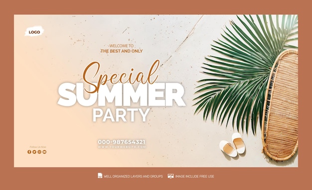 PSD psd template venta de verano en las redes sociales feed flyer banner