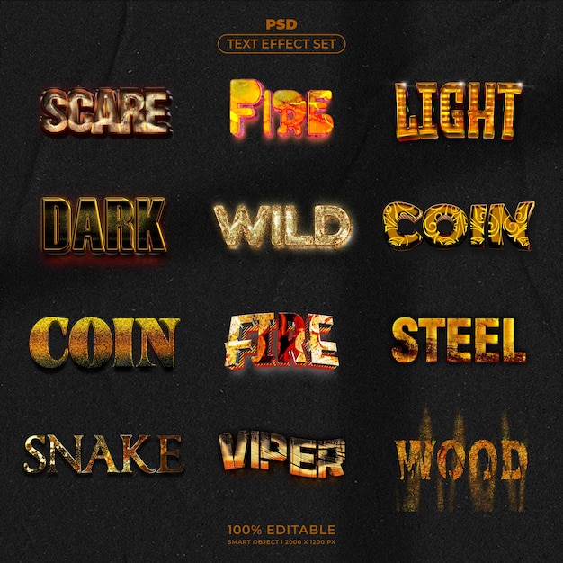 PSD Text Effect Set