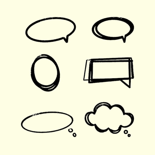 PSD Thinking Balloon forme des bulles de parole personnalisables pour des conceptions créatives