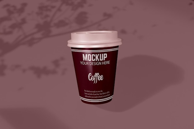 PSD psd tirar papel mockup de xícara de café