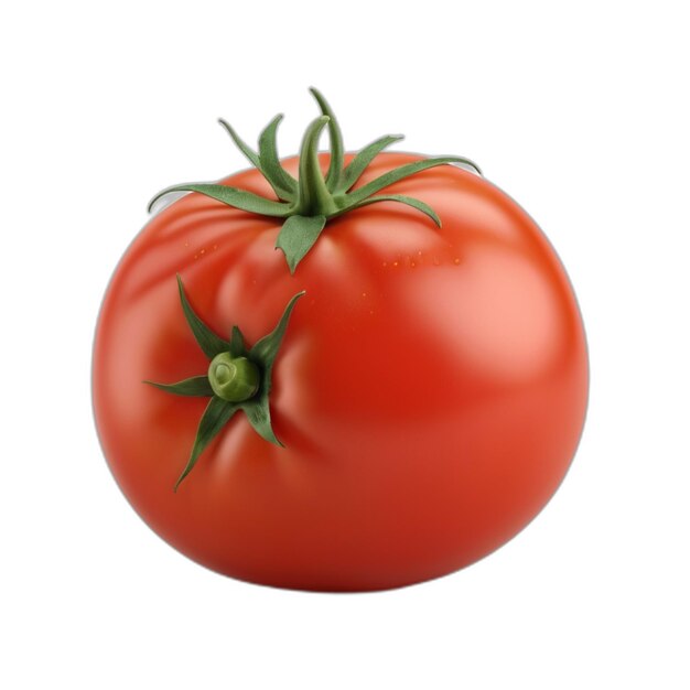 PSD psd de tomate sur fond blanc